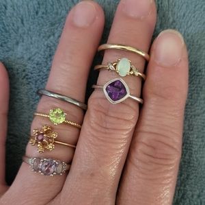 Vintage Gold, Silver, Tungsten rings, pendant